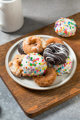 Homemade Sweet Mini Gourmet Donuts
