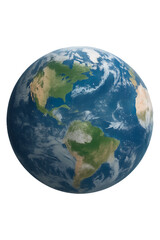 Earth planet on a transparent background