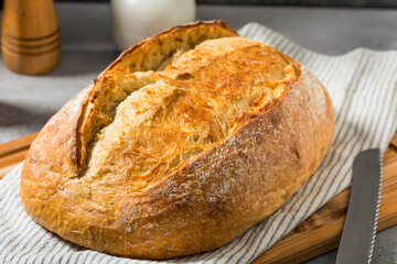 Homemade Rustic French Bread Loaf