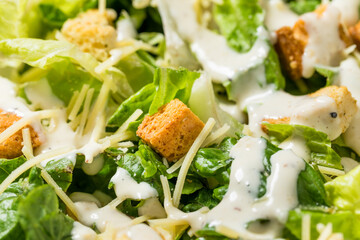 Healthy Homemade Caesar Salad