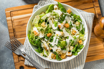 Healthy Homemade Caesar Salad