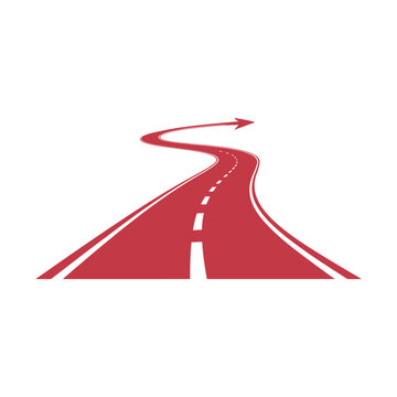 Road Logo Design, Highway Path Symbol, Travel and Transportation Brand Identity