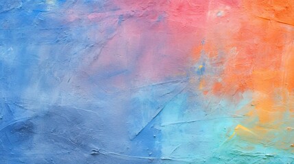 塗料でカラフルに塗られた壁、キャンバス