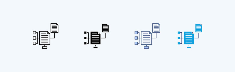 Network Mapping Multiple Icon