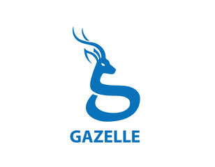 Gazelle G letter logo design
