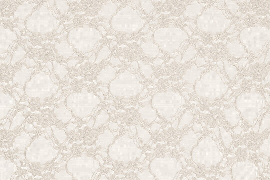 Delicate floral lace fabric with a transparent pattern, ideal as an overlay or decorative background for design projects