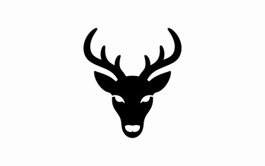 Naklejka premium deer head silhouette