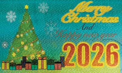 Joyful Christmas and Sparkling New Year 