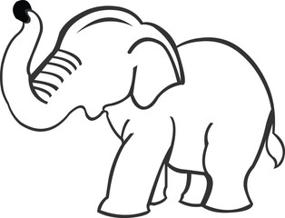 Black elephant calf.eps