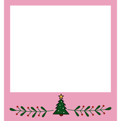 Cute Polaroid Christmas Frame