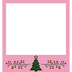 Cute Polaroid Christmas Frame