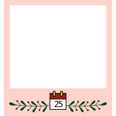 Cute Polaroid Christmas Frame