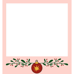 Cute Polaroid Christmas Frame