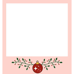 Cute Polaroid Christmas Frame