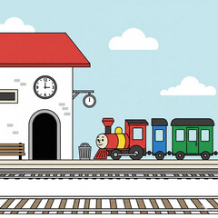 train on the railway