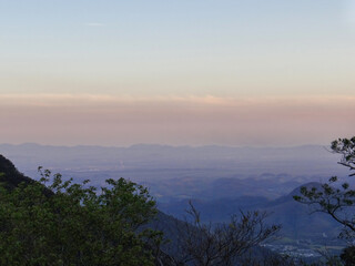 Misty Mountain Valley at Dusk
