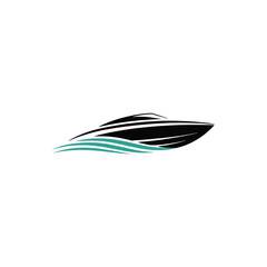 Boat Logo Design, Nautical and Marine Brand Emblem, Sailing and Watercraft Identity