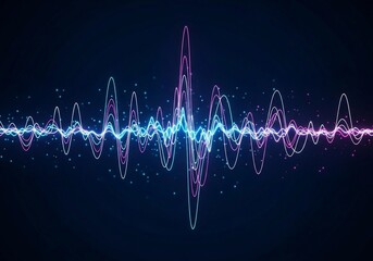 abstract, neon, glow, digital, line, wave, pattern, flow, dynamic, design, modern, technology, futuristic, gradient, cyan, magenta, purple, violet, electric, shimmer, energy, rhythm, art, wallpaper, m