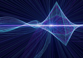 abstract, neon, glow, digital, line, wave, pattern, flow, dynamic, design, modern, technology, futuristic, gradient, cyan, magenta, purple, violet, electric, shimmer, energy, rhythm, art, wallpaper, m