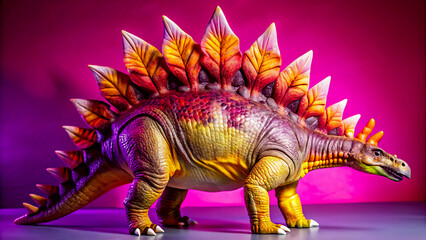 Stegosaurus dinosaur toy a detailed model with vibrant colors perfect for educational displays and childrens collections