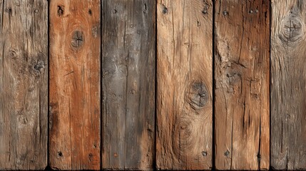 Naklejka premium Textured Wooden Planks in Various Tones and Colors for Rustic and Natural Themes