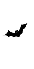 silhouette of a bat illustration