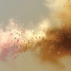 A Captivating Display of Colorful Particulate Matter in Motion, Creating a Dreamlike Swirl of Light and Texture