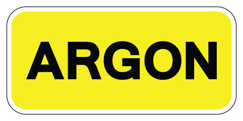 Argon Symbol Sign ,Vector Illustration, Isolate On White Background Label.EPS10