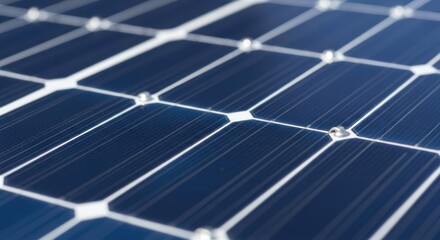 A close-up of a solar panel with a blue and white pattern.