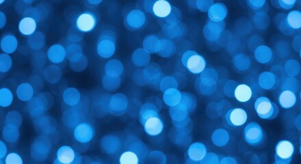 Abstract Blue Bokeh Lights