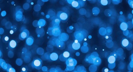 Abstract Blue Bokeh Lights