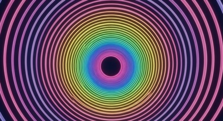 Abstract Rainbow Tunnel Vortex