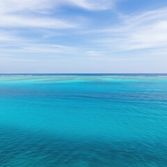 Obraz premium Two-Tone Ocean and Blue Sky