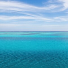 Fototapeta premium Two-Tone Ocean and Blue Sky