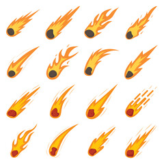 Falling Asteroid Illustration