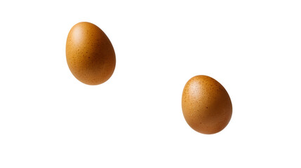 The fresh egg plum displays perfect form and vivid tone, isolated on white