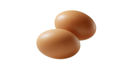 A fresh egg plum floats gracefully in midair, isolated on white