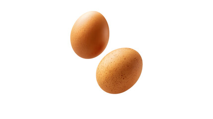 The ripe egg plum hovers softly with natural lighting, isolated on white