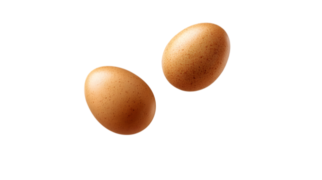 The ripe egg plum hovers softly with natural lighting, isolated on white - Powered by Adobe