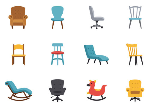 Assortment of Stylish Chairs A Diverse Collection of Seating Options