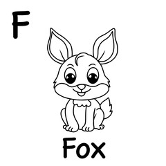 Coloring book, coloring pictures of fox, coloring book animal	
