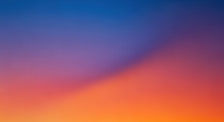 Obraz premium Vibrant blue to orange smooth gradient - colorful abstract background for fashion beauty tech branding posters and web headers