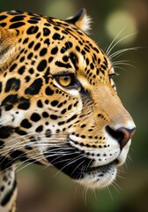 Obraz premium Majestic Jaguar Profile Close-up