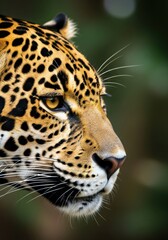 Fototapeta premium Majestic Jaguar Profile Close-up