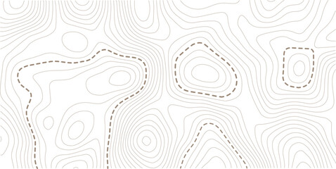 Abstract design with Seamless pattern with lines Topographic map. geographic mountain relief. Retro topographic map. geographic contour map paper texture.