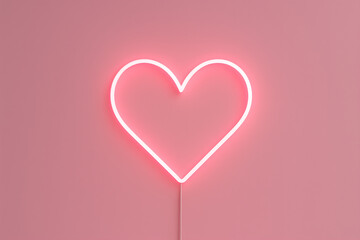 pink heart on a pink background