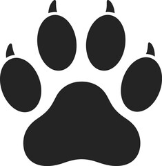 Paw footprint icon set, paw print icons in different style, cute animal track © CreatAr8