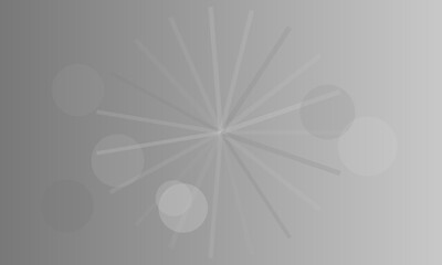 Obraz premium Abstract light streaks and bokeh circles on a soft gray background