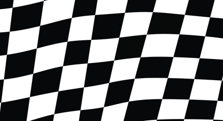 Obraz premium Race flag background. Checkered flag. Black and white checker. Finishing flag. Automotive graphics. Race motorsport concept.