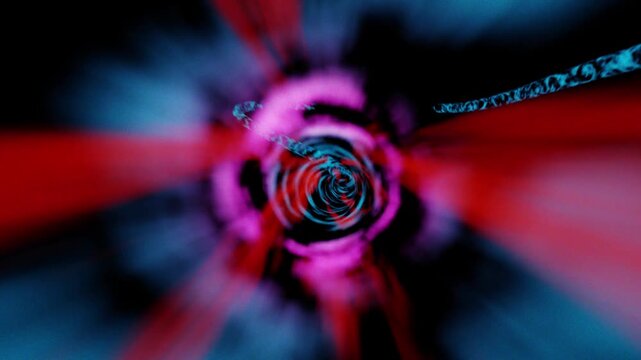 Energetic Time Warp Tunnel Hyperspace Journey Abstract Loop Background